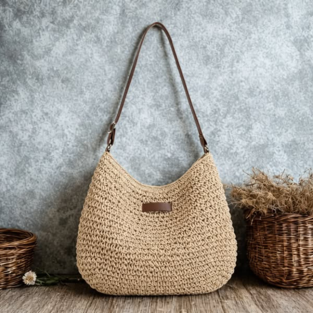 Bolso brisa natural trenzado