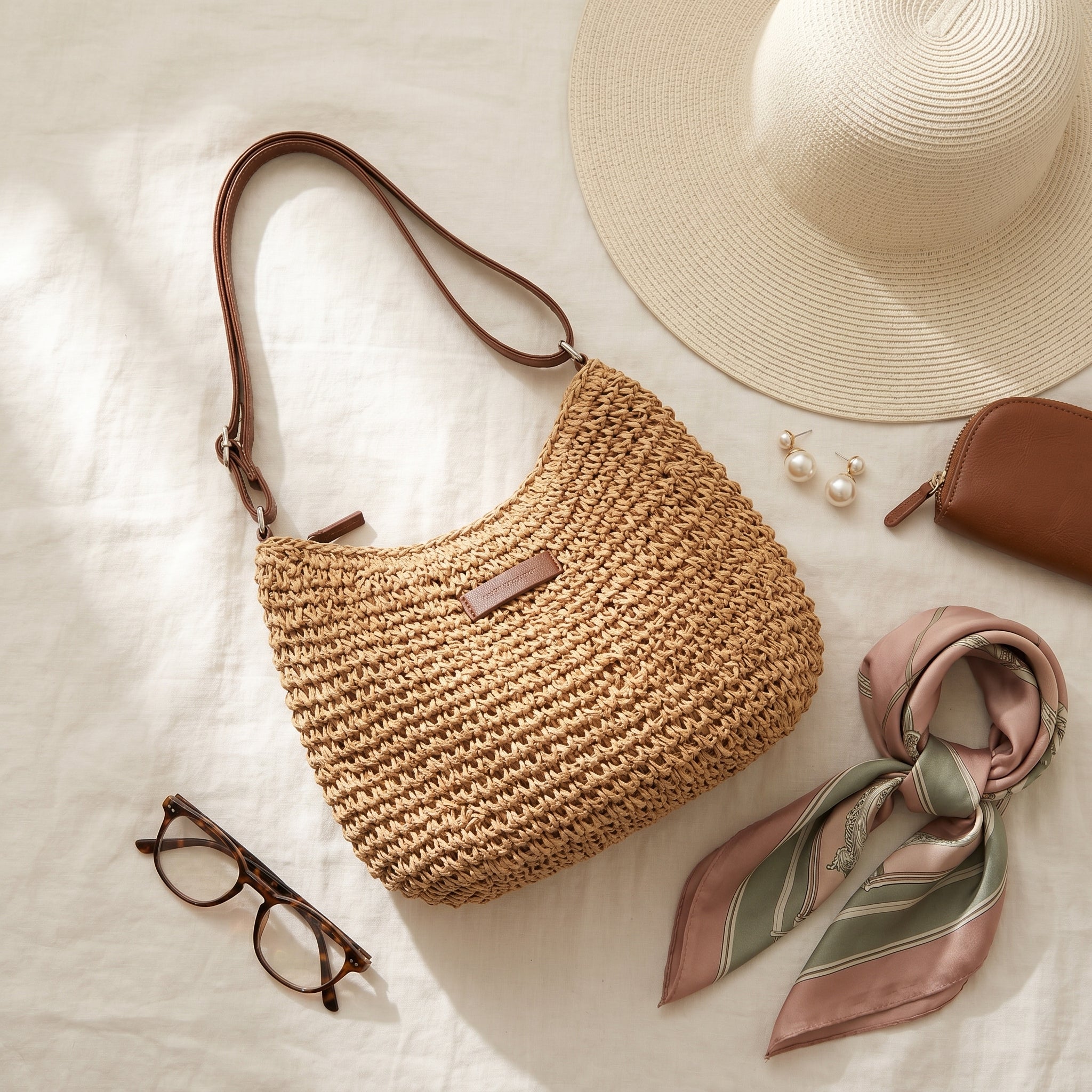 Bolso brisa natural trenzado